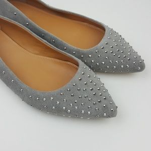 Jcrew Amelia Studded Suede flats